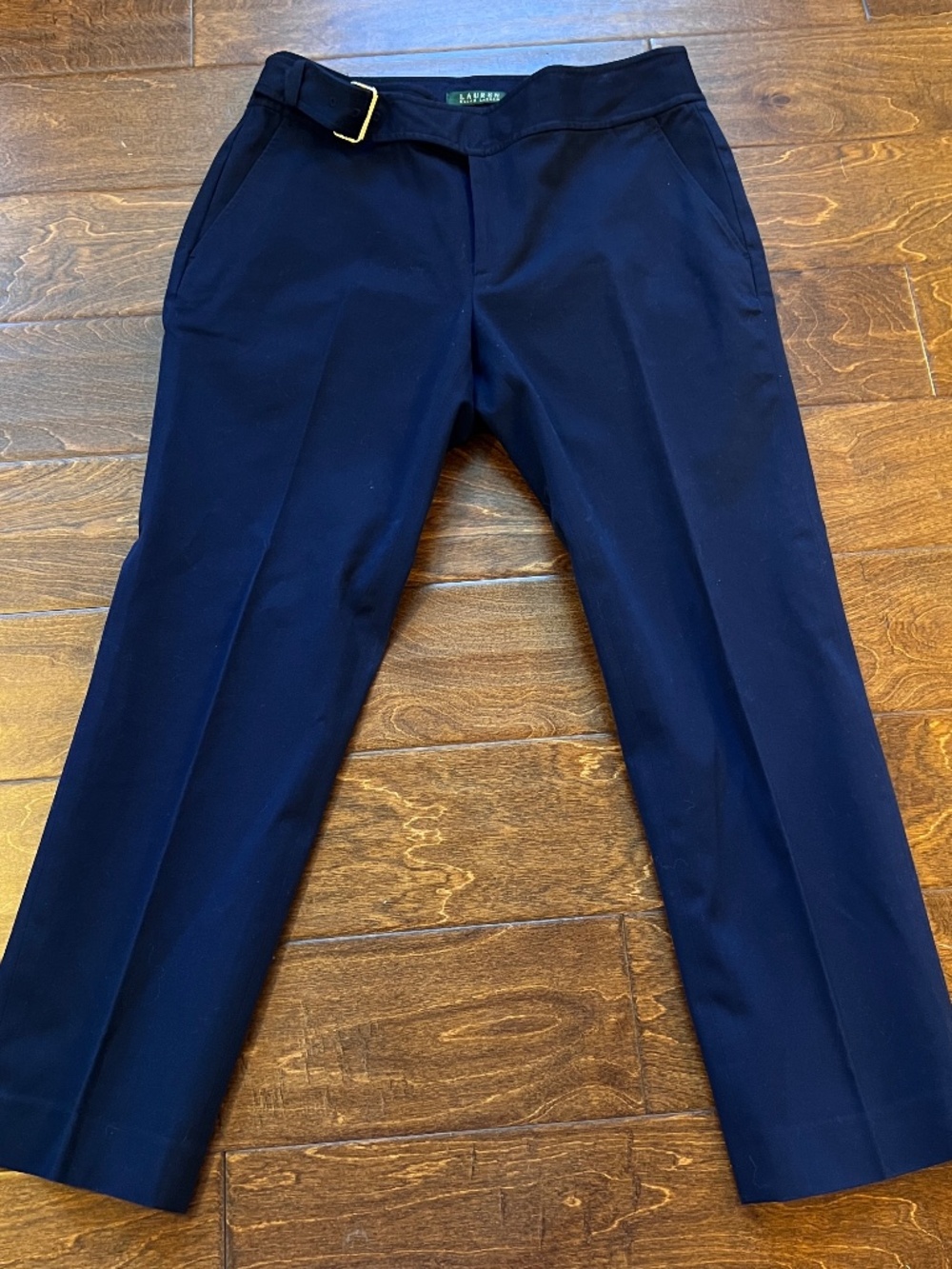 Lauren Ralph Lauren Navy Blue Buckle Waist Dress Pants Women’s Size 6